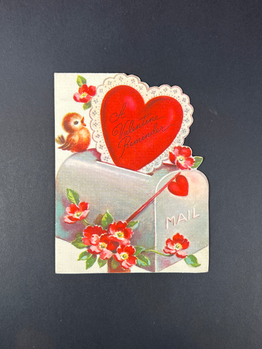 Vintage Ephemera - Valentine’s Day Card - A Valentine Reminder - Rust Craft USA