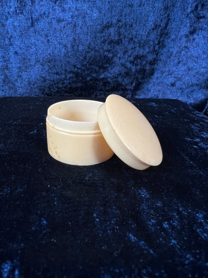 Vintage Celluloid Trinket Box - Ivory Lidded Curiosity
