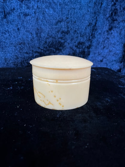 Vintage Celluloid Trinket Box - Ivory Lidded Curiosity