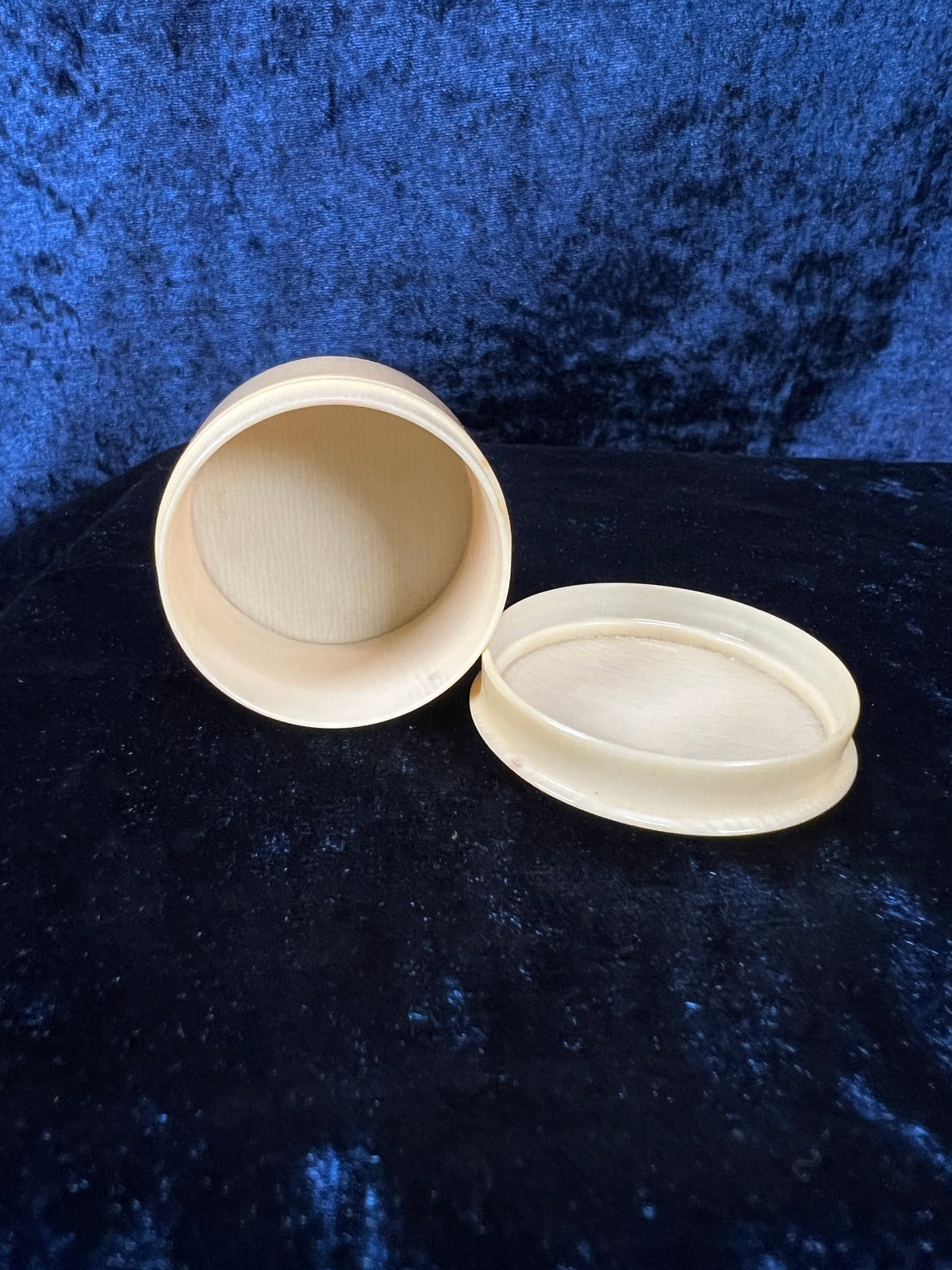 Vintage Celluloid Trinket Box - Ivory Lidded Curiosity