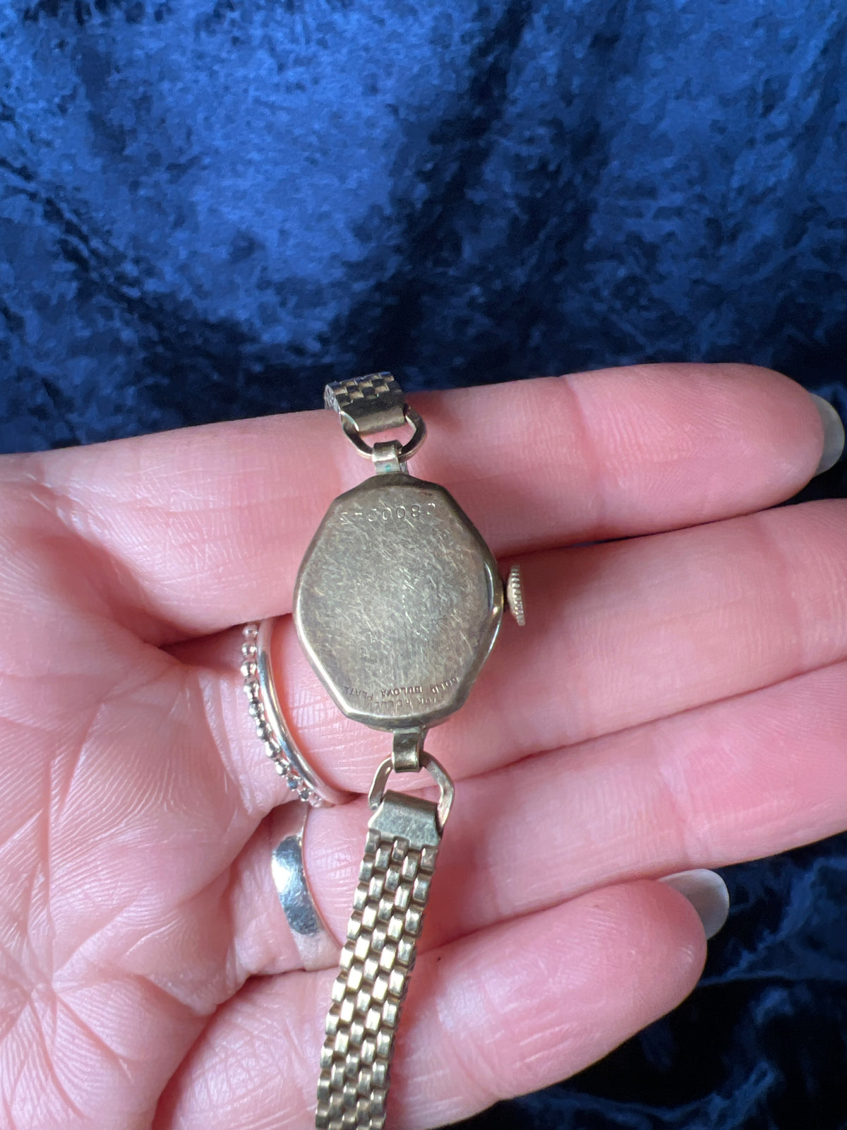 Vintage Gold-Tone Bulova Wristwatch - Petite Face and Stretch Bracelet