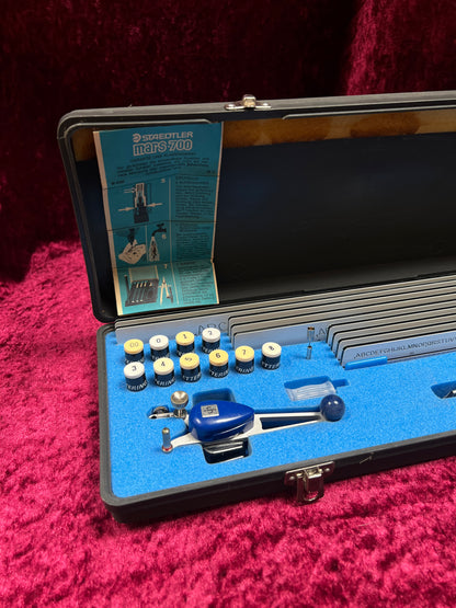 Vintage Staedtler Mars-700 Lettering Set - Professional Drafting Case