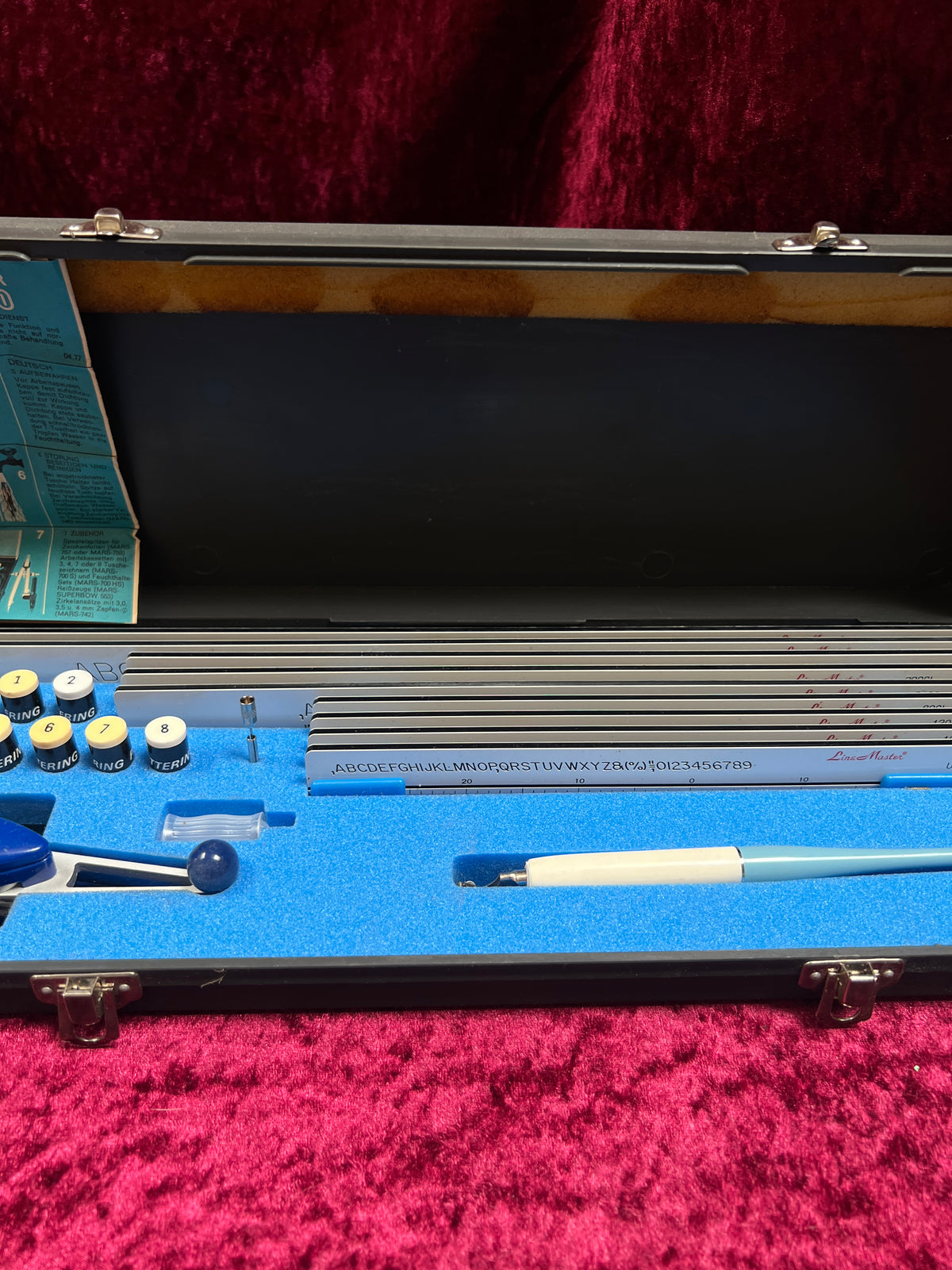 Vintage Staedtler Mars-700 Lettering Set - Professional Drafting Case