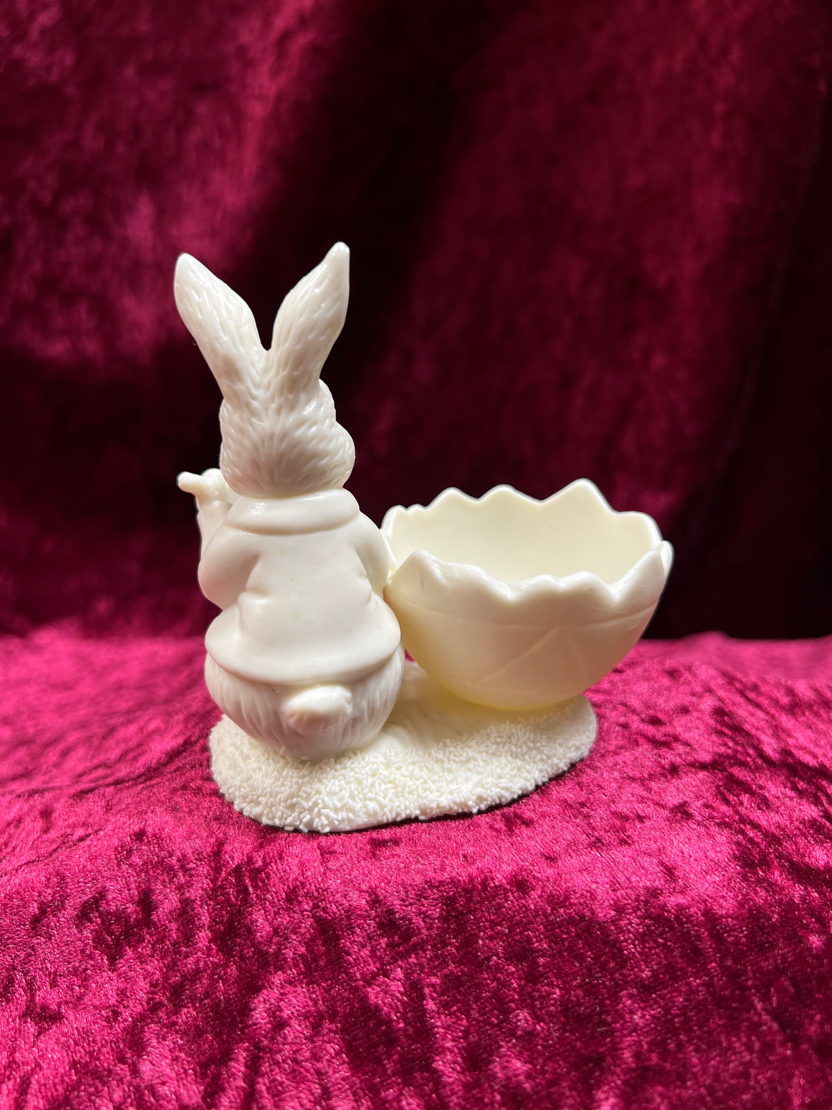 Vintage Ceramic Egg Cup - Easter Bunny Painting Egg