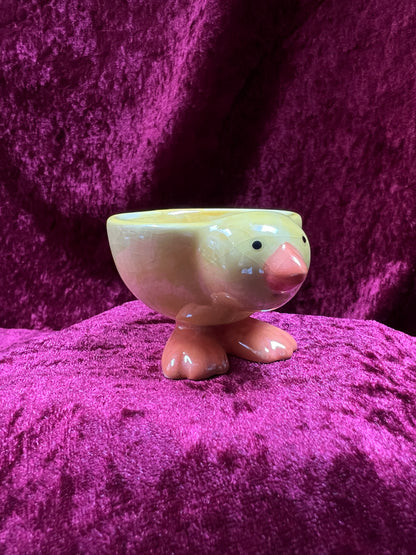 Vintage Ceramic Egg Cup - Yellow Baby Chicken