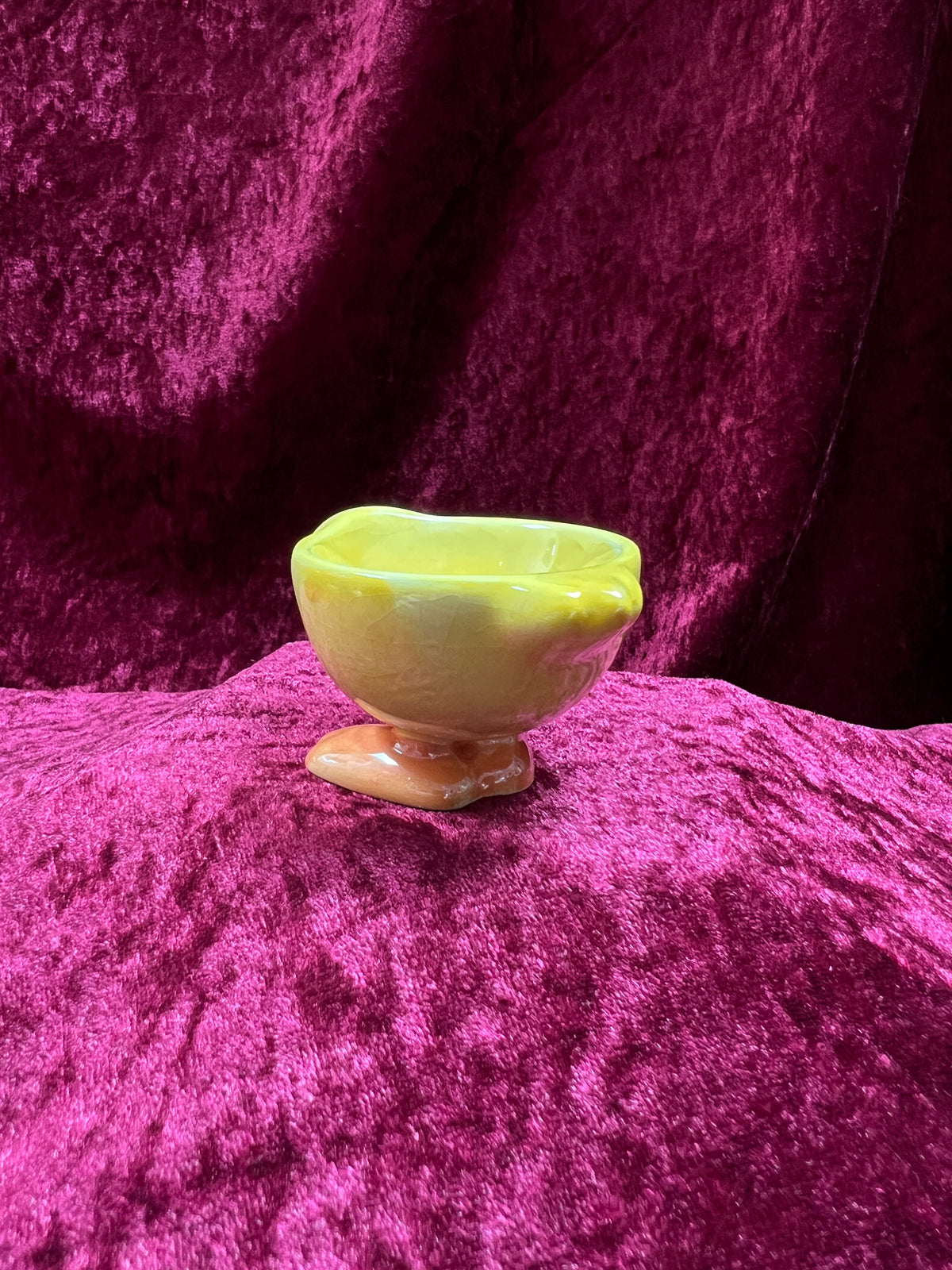 Vintage Ceramic Egg Cup - Yellow Baby Chicken