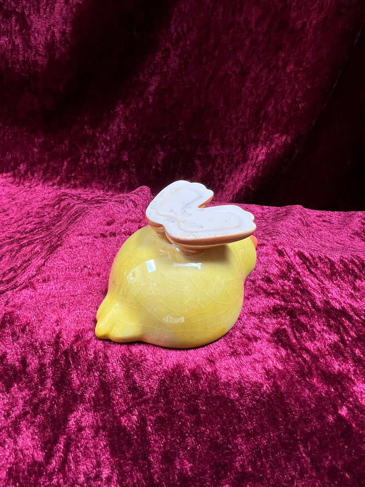 Vintage Ceramic Egg Cup - Yellow Baby Chicken