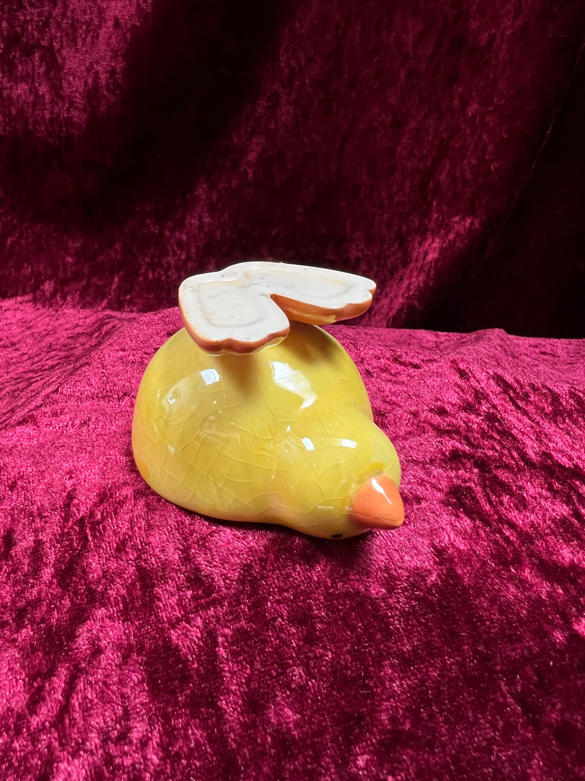 Vintage Ceramic Egg Cup - Yellow Baby Chicken
