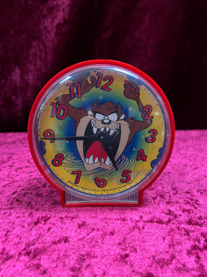 Vintage Plastic Taz Alarm Clock - 1994 Westclox Warner Bros. Collectible