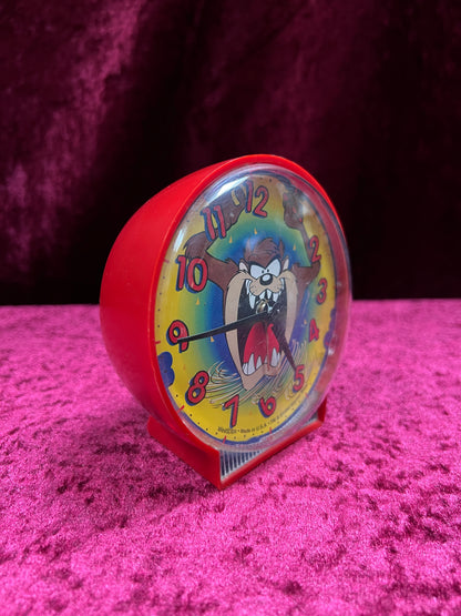 Vintage Plastic Taz Alarm Clock - 1994 Westclox Warner Bros. Collectible