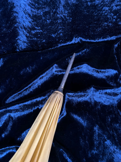 Vintage Nylon Parasol - Yellow Folding Sunshade and Display Piece