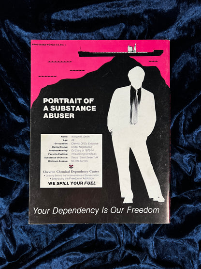 Vintage Processed World Alternative Magazine - Issue 22 1988 - Portrait of a Substance Abuser