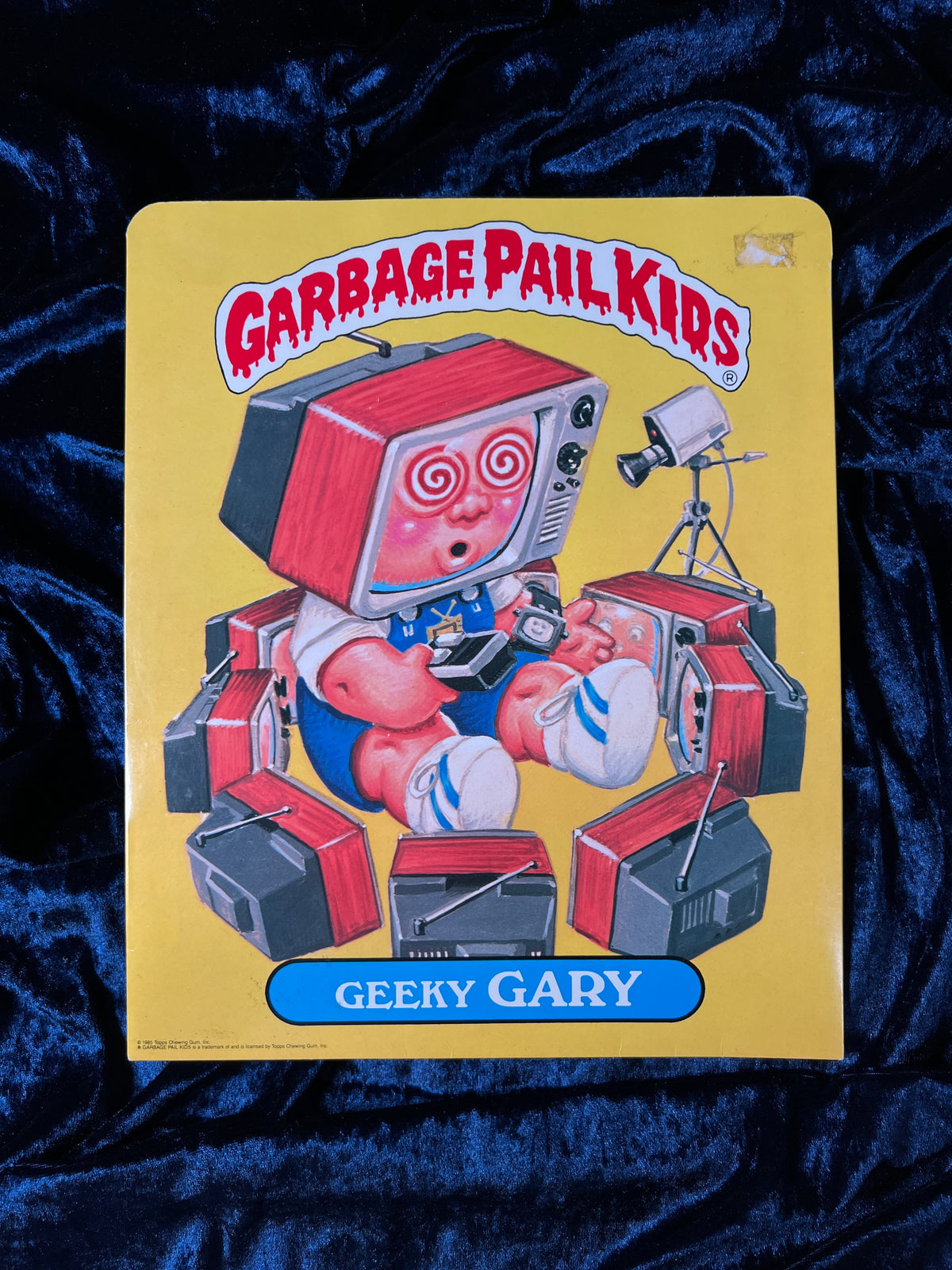 Vintage Paper Garbage Pail Kids Folder - 1985 Topps and Geeky Gary and Sicky Vicky