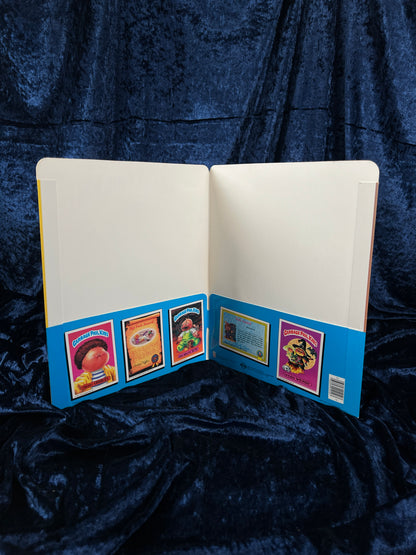Vintage Paper Garbage Pail Kids Folder - 1985 Topps and Geeky Gary and Sicky Vicky