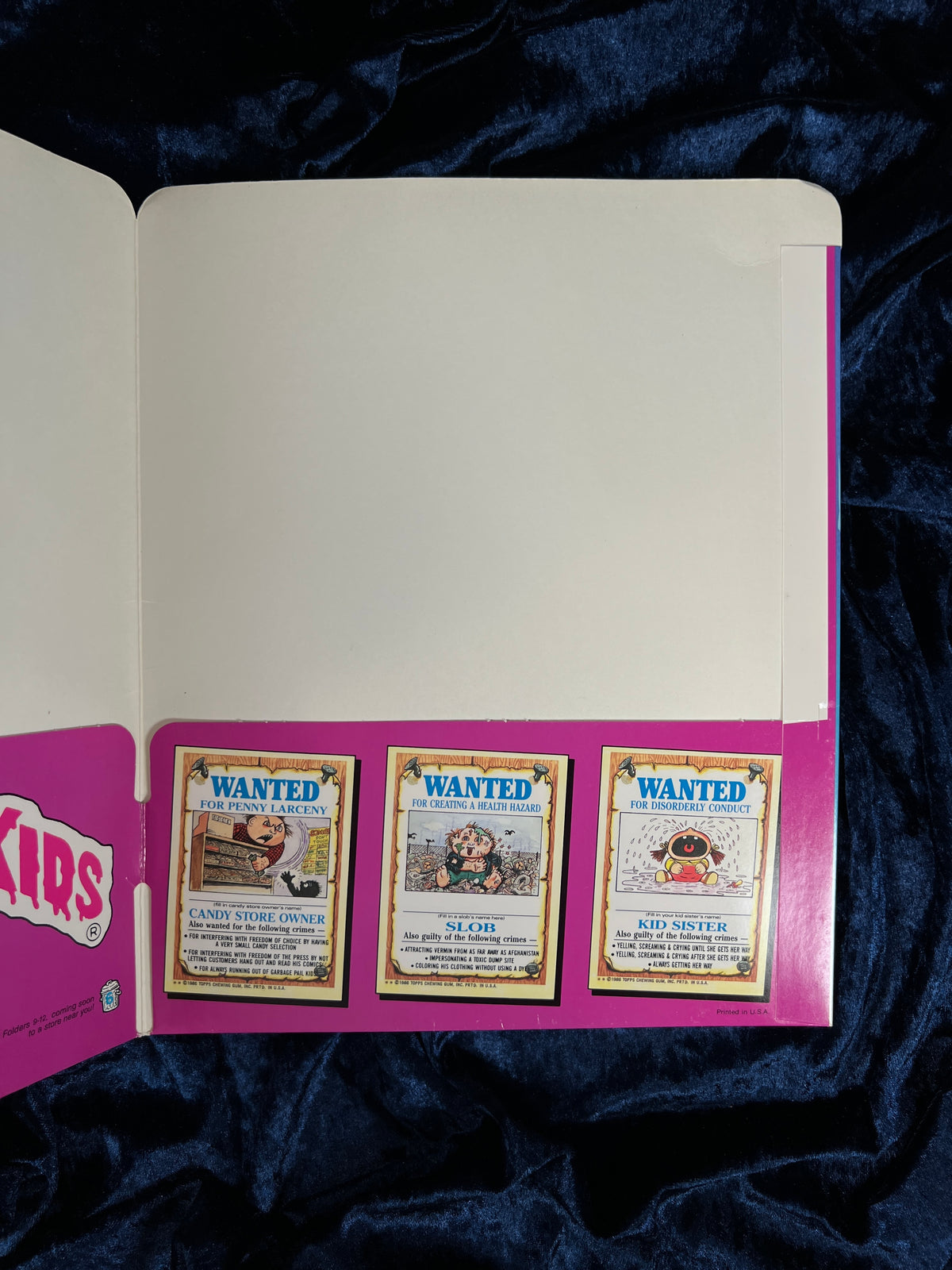 Vintage Garbage Pail Kids Collector Album - 1985 Topps Live Mike and Stormy Heather
