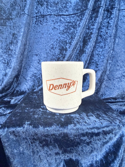 Vintage Ceramic Mug - Denny's Graphic Stoneware Coffee Cup
