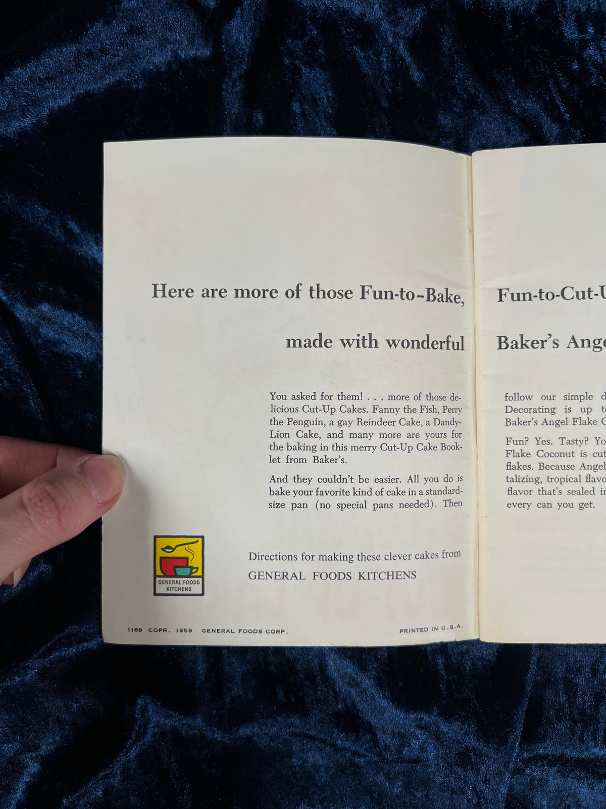 Vintage Baker's Coconut Animal Cut-Ups and Celebration Cakes Pamphlets - Illustrated Recipe Ephemera