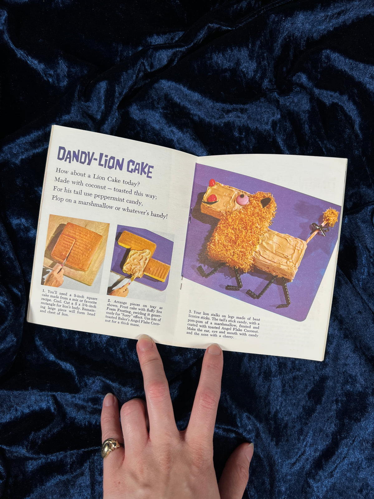 Vintage Baker's Coconut Animal Cut-Ups and Celebration Cakes Pamphlets - Illustrated Recipe Ephemera