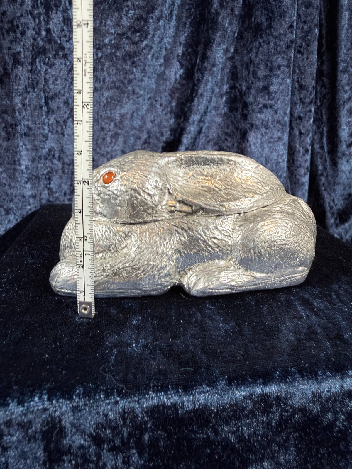 Vintage Metal Frog Trinket Box - Hinged Lid and Arthur Court 1990