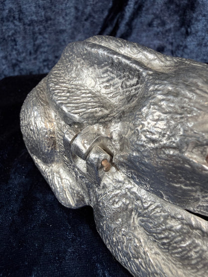 Vintage Metal Frog Trinket Box - Hinged Lid and Arthur Court 1990