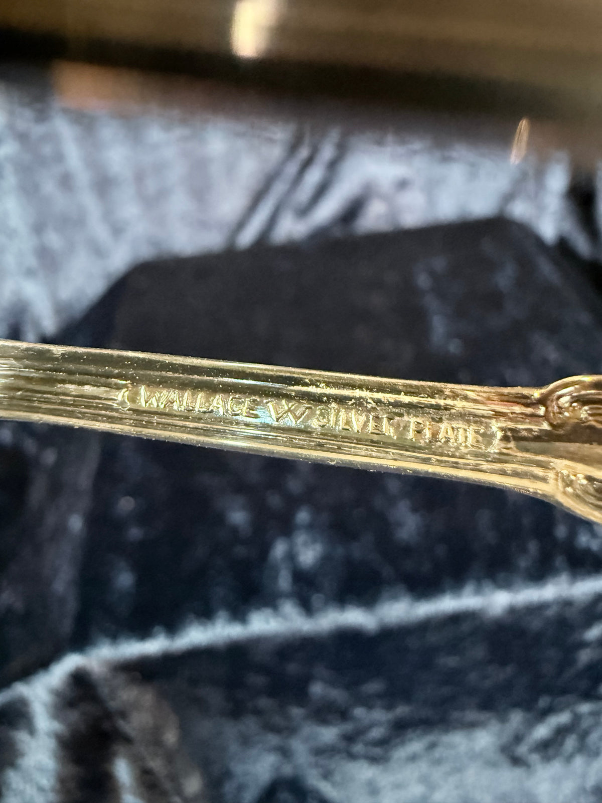 Vintage Silver Plate Sugar Tongs - Wallace Ornate Floral Pair