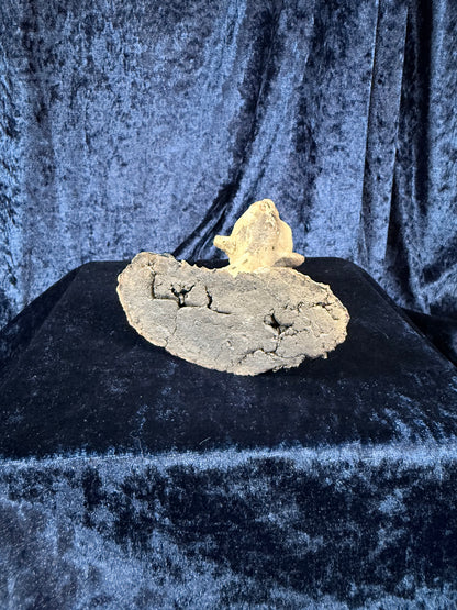 Vintage Stoneware Sculpted Head - One of a Kind Original Art Object & Curiosity