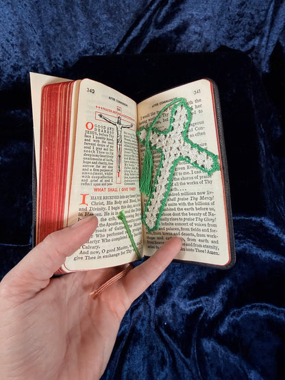 Vintage My Sunday Missal by Father Stedman - Leather Bound Religious Pocket Sized Prayer Book