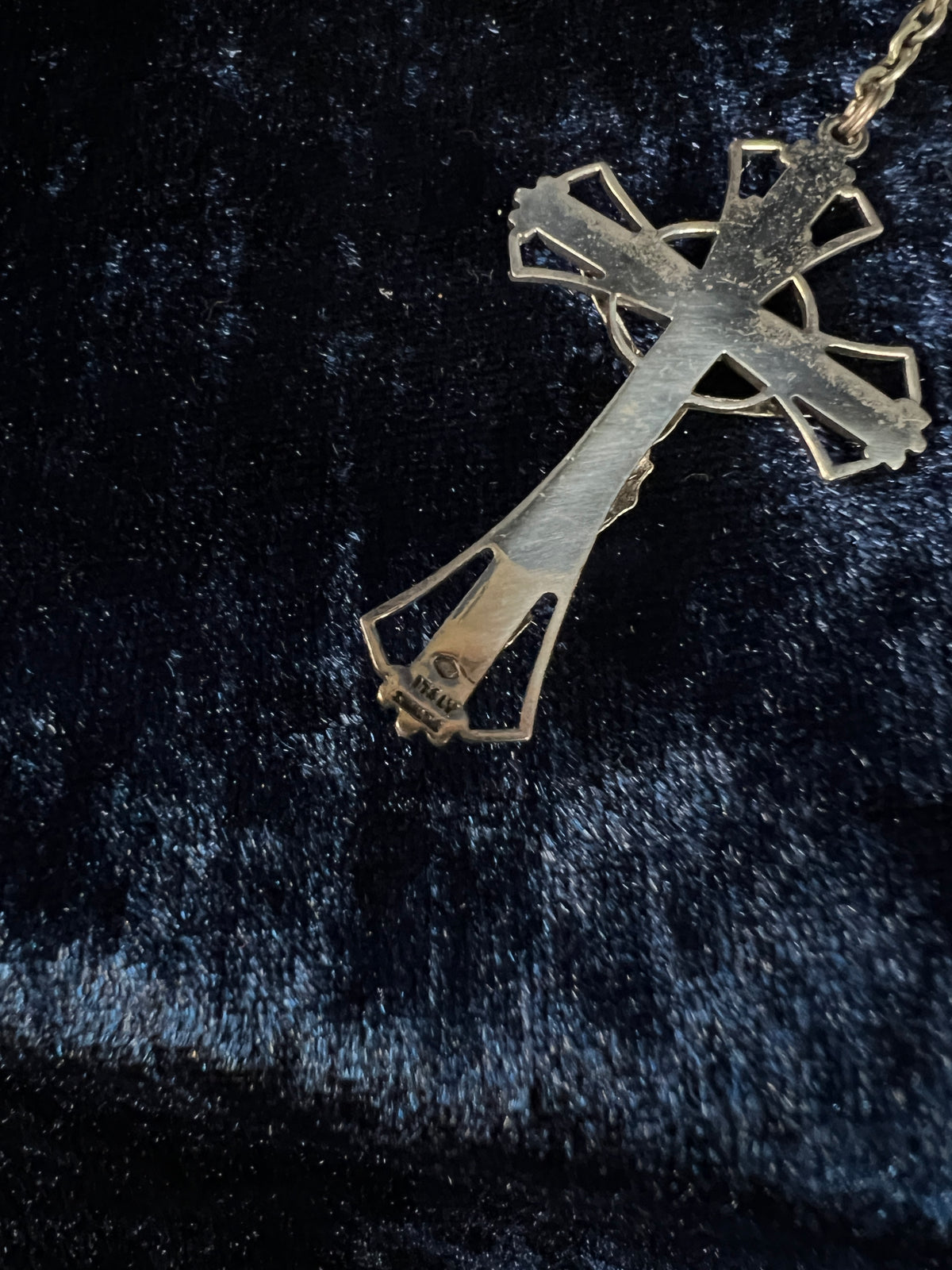 Vintage Guild Sterling Silver Ball Chain Rosary - Ornate Crucifix and Original Box