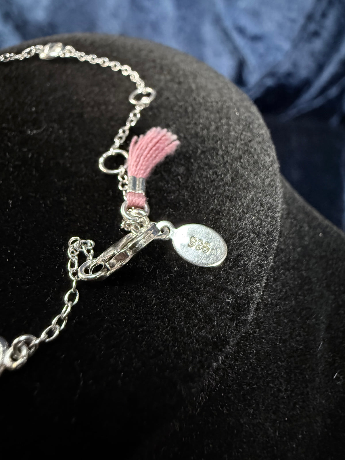 Vintage Sterling Silver Bracelet - 925 Mark and Dainty Chain