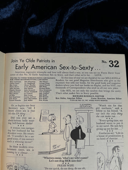 Vintage Sex To Sexty Magazine - Early American Issue #32 - Pierre Davis