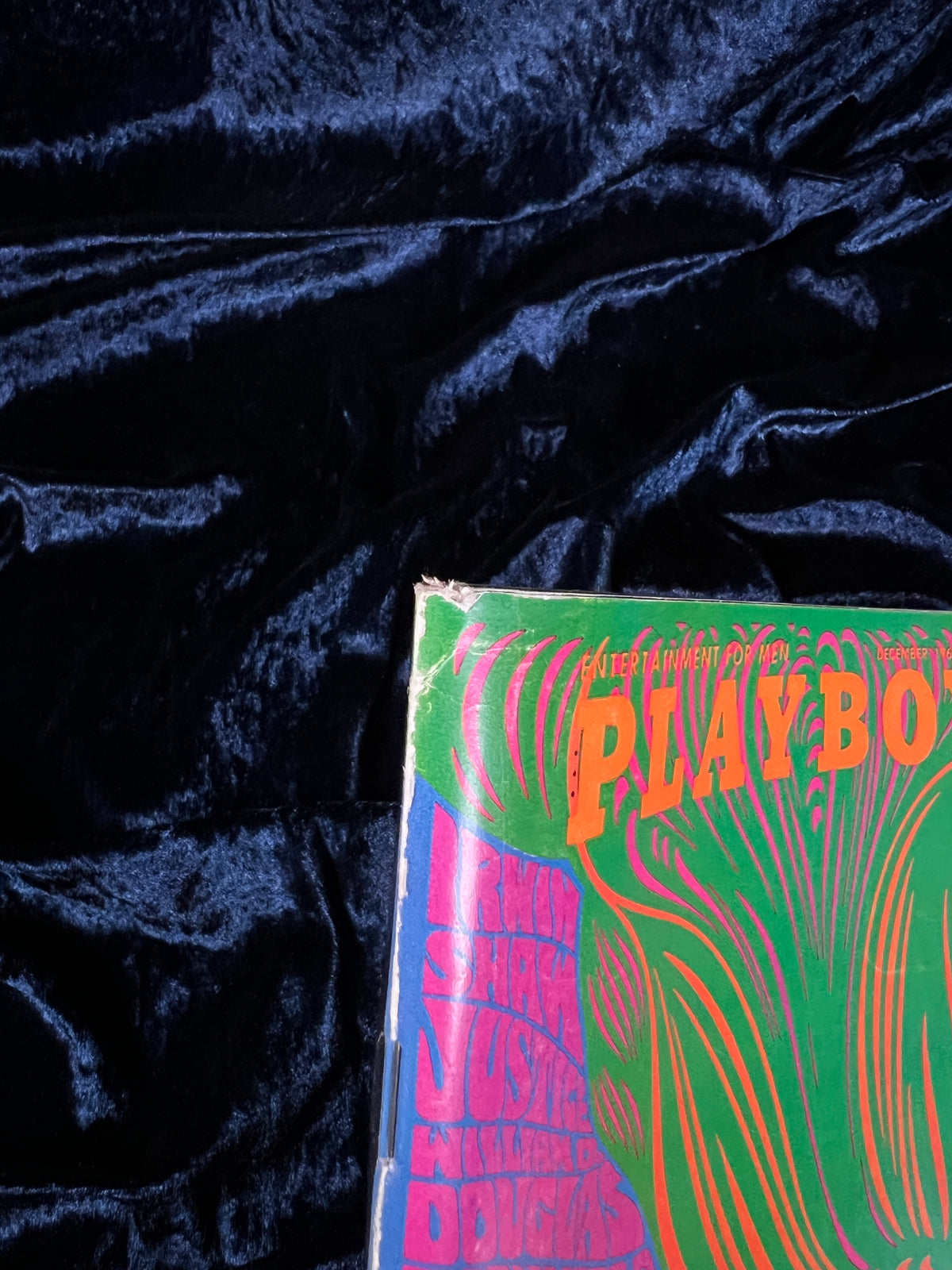 Vintage Playboy Magazine - Gala Christmas Issue 1967 - Psychedelic Cover