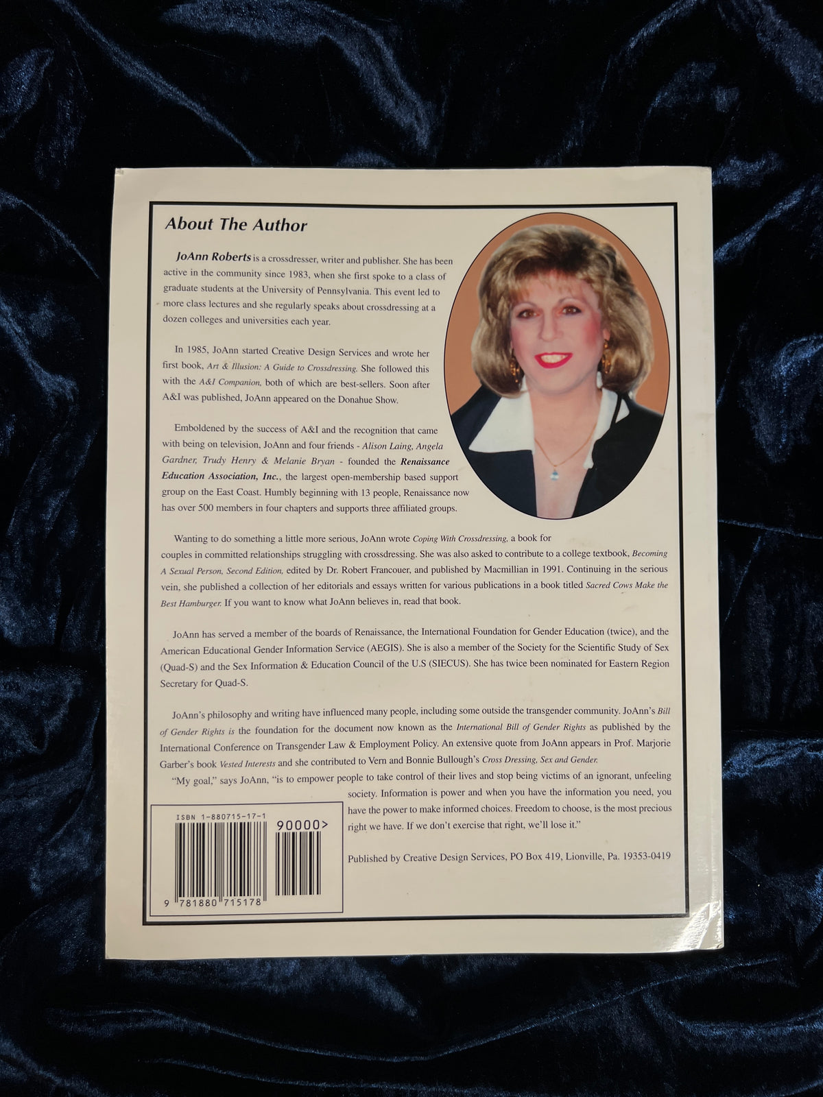 Vintage Art & Illusion: A Guide to Crossdressing Book - Deluxe Edition by JoAnn Roberts