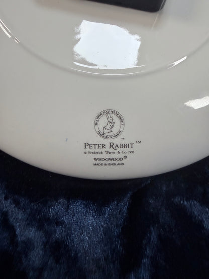 Vintage Wedgwood Ceramic Peter Rabbit Plate Clock - Mrs. Rabbit Illustration