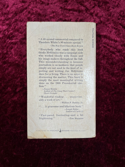 Vintage Paperback Book The Selling of the President - Joe McGinniss - 1970 Pocket Book Edition