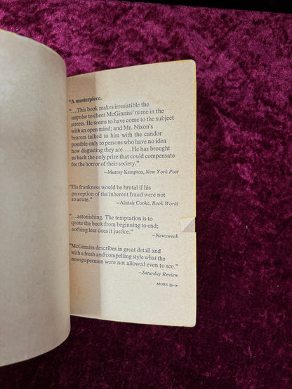 Vintage Paperback Book The Selling of the President - Joe McGinniss - 1970 Pocket Book Edition