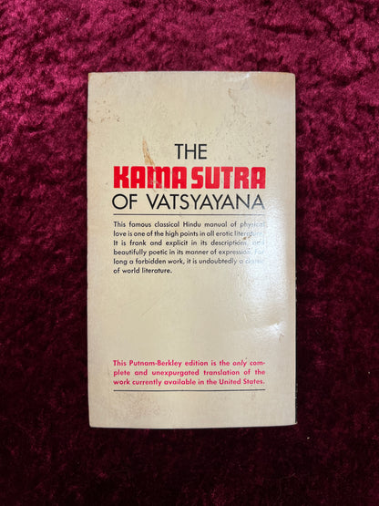 Vintage The Kama Sutra of Vatsyayana - 1969 Berkeley Medallion Paperback Book