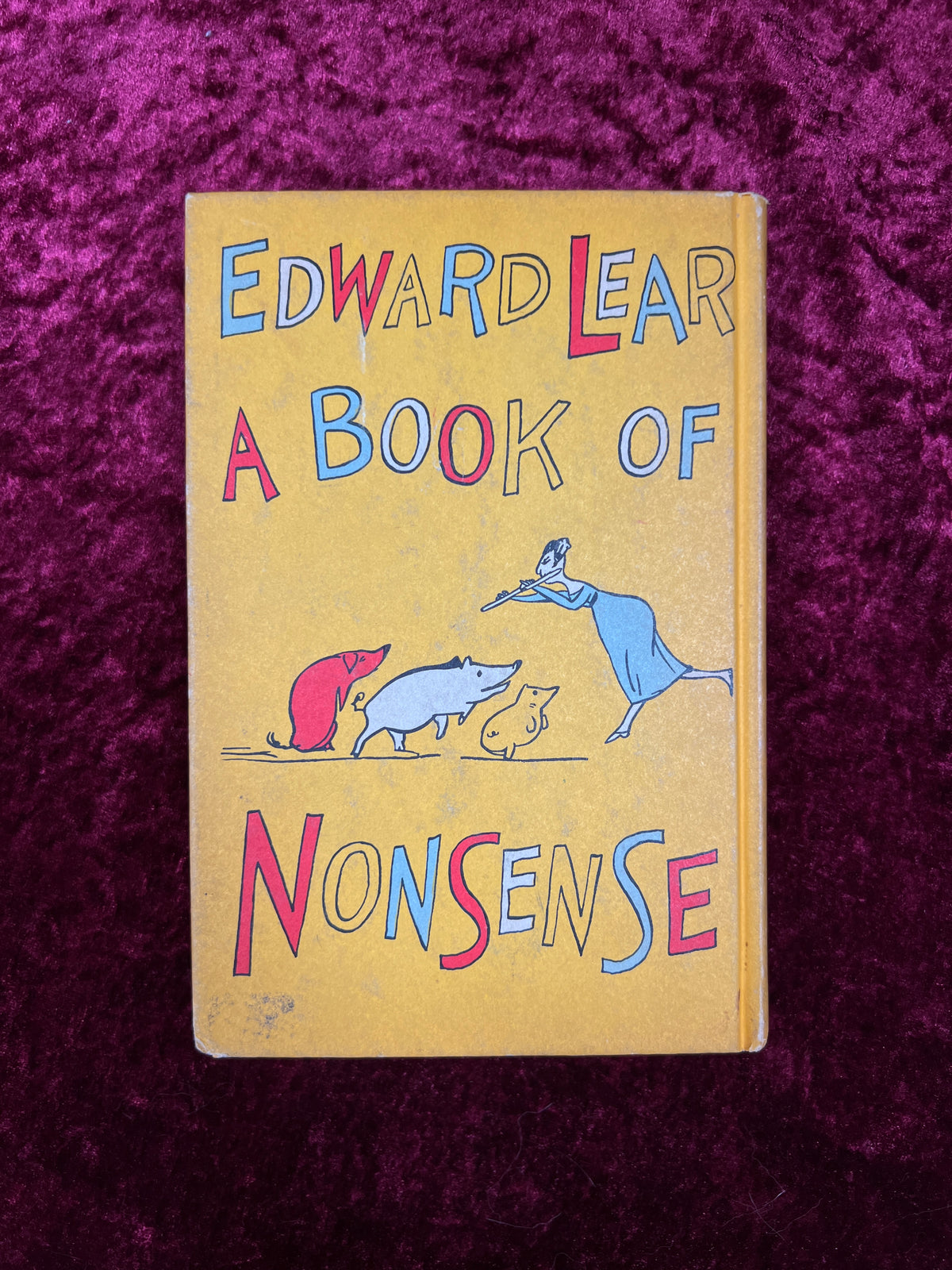 Vintage A Book of Nonsense - Edward Lear - 1950s Illustrated Hardcover