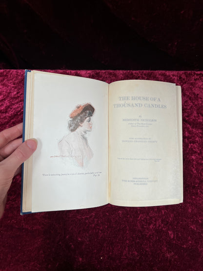 Antique The House of a Thousand Candles - Meredith Nicholson - Illustrated Hardcover
