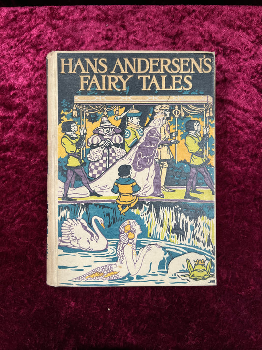 Antique Hans Andersen's Fairy Tales Book - Illustrated Hardcover with Color Plates