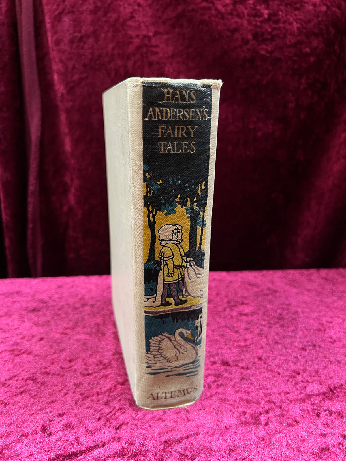Antique Hans Andersen's Fairy Tales Book - Illustrated Hardcover with Color Plates