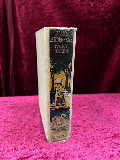 Antique Hans Andersen's Fairy Tales Book - Illustrated Hardcover with Color Plates