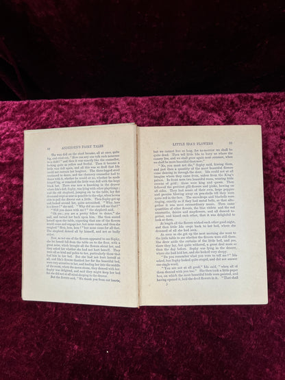 Antique Hans Andersen's Fairy Tales Book - Illustrated Hardcover with Color Plates