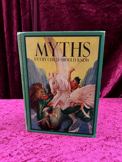 Vintage Myths Every Child Should Know Book - Illustrated Hardcover - Hamilton Wright Mabie