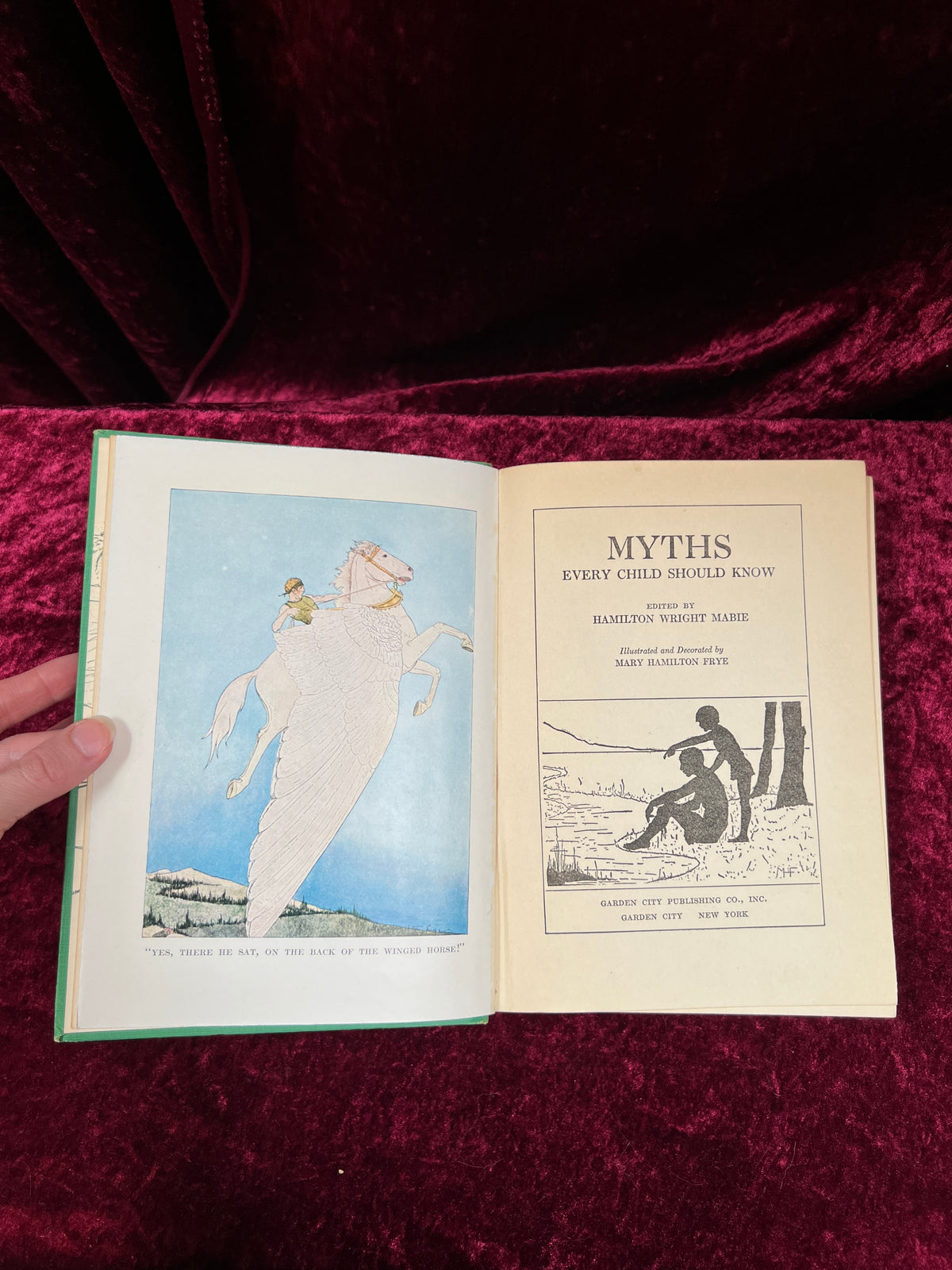 Vintage Myths Every Child Should Know Book - Illustrated Hardcover - Hamilton Wright Mabie