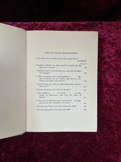 Vintage Myths Every Child Should Know Book - Illustrated Hardcover - Hamilton Wright Mabie