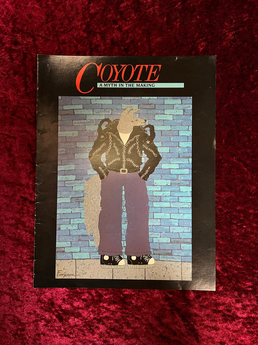 Vintage 1986 Art Exhibit Magazine - Coyote: A Myth in the Making National History Museum Foundation