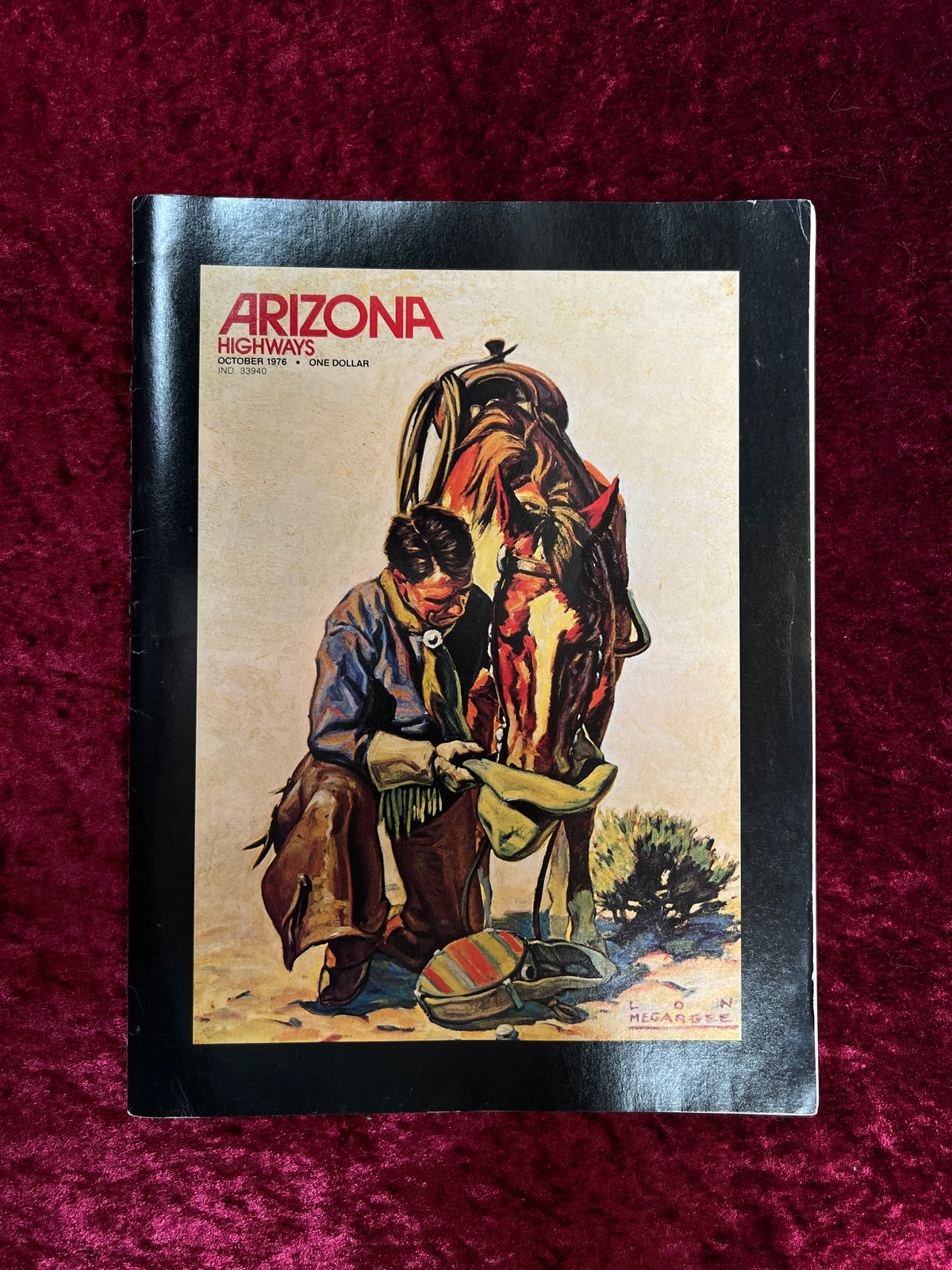 Vintage Arizona Highways Magazine - Make Room for Western Art! - October 1976
