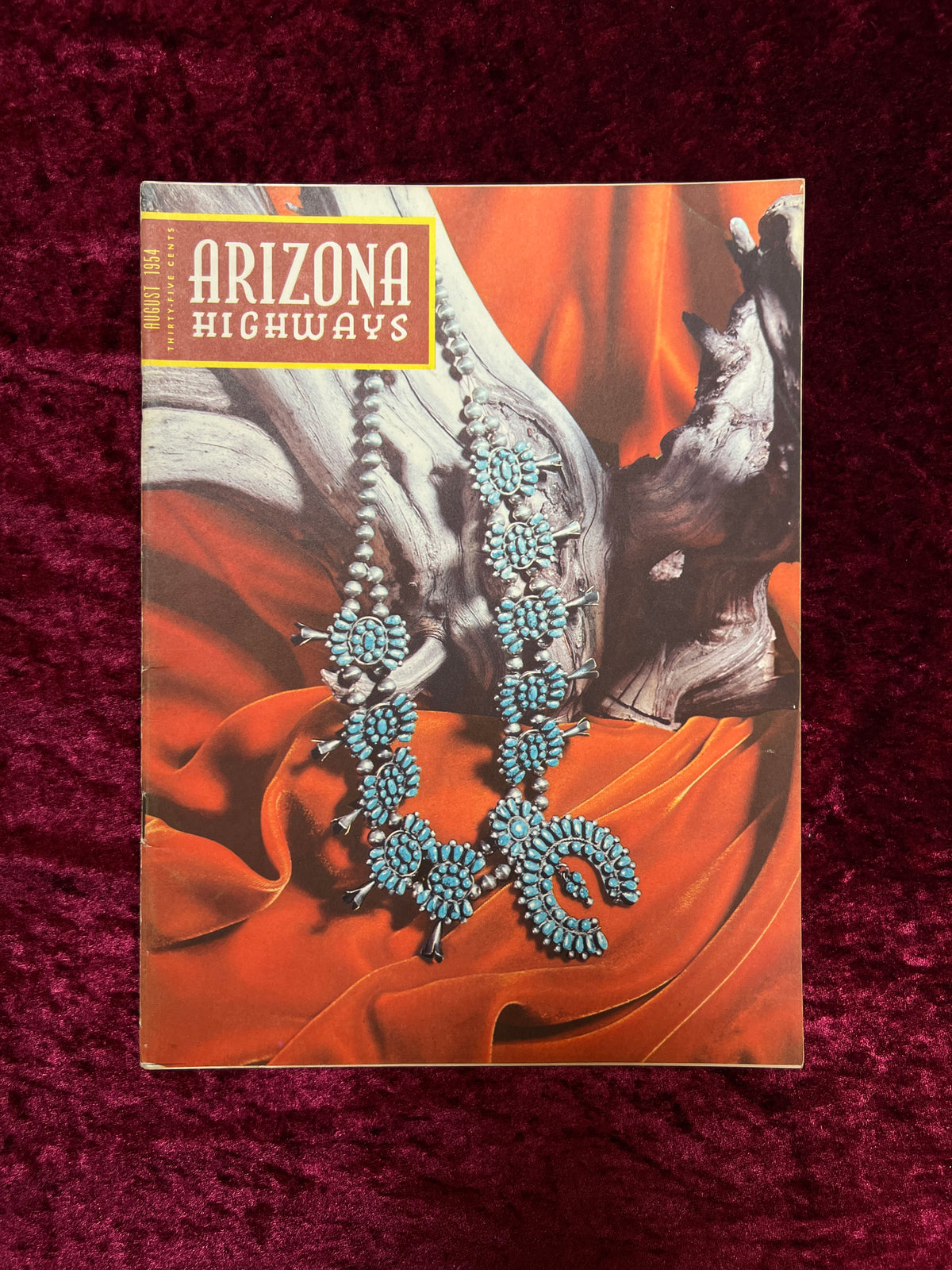 Vintage Arizona Highways Magazine - August 1954 Navajo Necklace