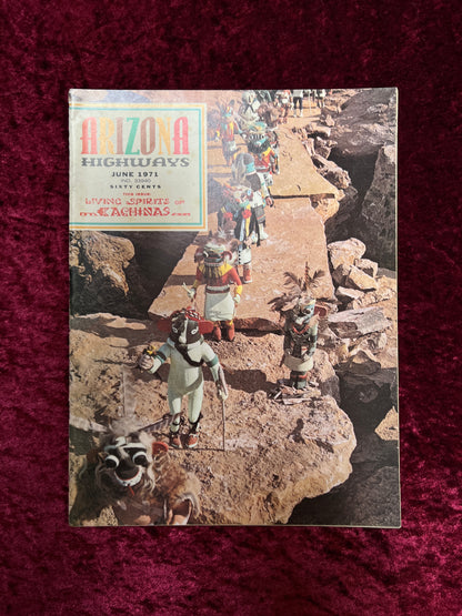 Vintage Arizona Highways Magazine - Living Spirits of Kachinas - June 1971