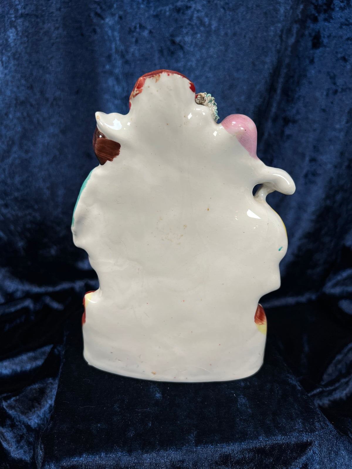 Antique English Victorian Staffordshire Porcelain Spill Vase - Couple at the Well